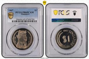 1967 $1 PR65CAM