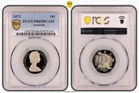 1972 10C PR69DCAM