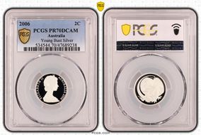 2006 2C Young Bust Silver PR70DCAM