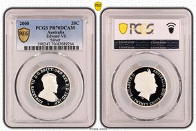 2000 20C Edward VII Silver PR70DCAM