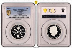 1998 20C 1951 Florin Silver PR70DCAM