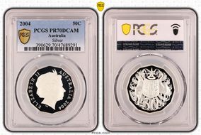 2004 50C Silver PR70DCAM