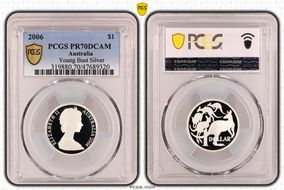 2006 $1 Young Bust Silver PR70DCAM