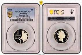 1995 $1 Paterson Ag Segmented Reeding PR70DCAM