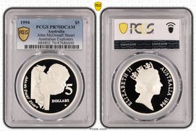 1994 $5 John McDouall Stuart Australian Explorers PR70DCAM