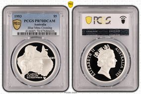 1993 $5 Blue Mountains Crossing PR70DCAM