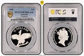 1990 $10 Cockatoo PR70DCAM