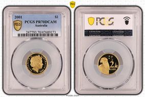 2001 $2 PR70DCAM