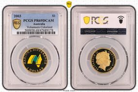 2003 $1 Volunteers Colorized PR69DCAM