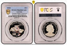 2020 50C Possum Magic Colorized PR69DCAM