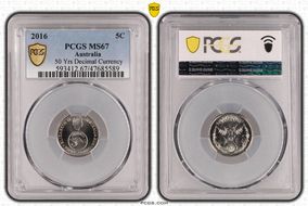 2016 5C 50 Yrs Decimal Currency MS67