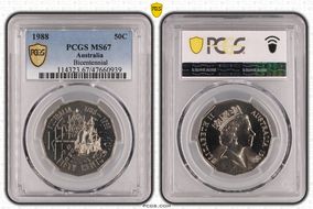 1988 50C Bicentennial MS67