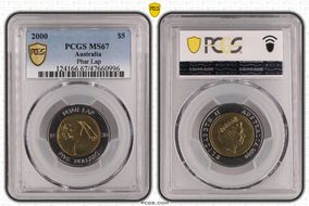 2000 $5 Phar Lap MS67