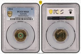 2014 $2 Remembrance - Colorized MS65