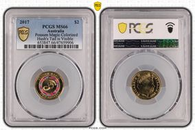2017 $2 Possum Magic Colorized Hush's Tail is Visible MS66