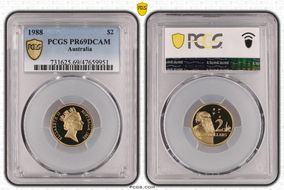 1988 $2 PR69DCAM