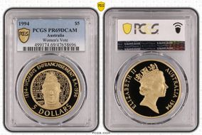 1994 $5 Women's Vote PR69DCAM