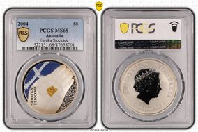 2004 $5 Eureka Stockade Colorized MS68