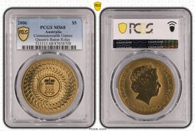 2006 $5 Commonwealth Games Queen's Baton Relay MS68