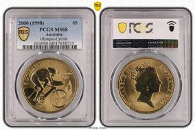2000 (1998) $5 Olympic-Cyclist MS68