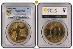 2000 (1998) $5 Olympic - Triathlon MS68