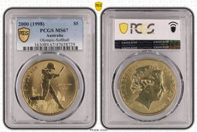 2000 (1998) $5 Olympic-Softball MS67