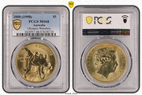 2000 (1998) $5 Olympic-Wrestlers MS68