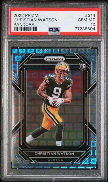 Christian Watson Green Bay Packers 2022 Panini Donruss Rated Rookie #319