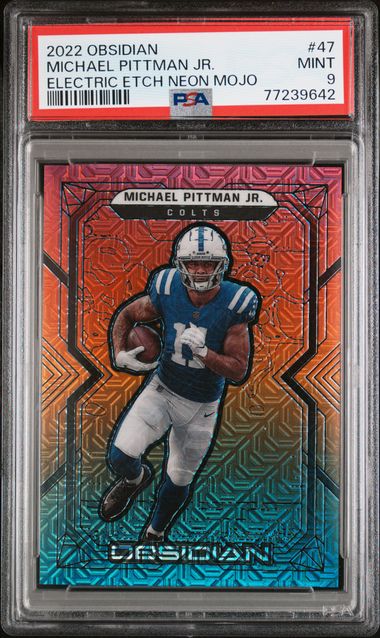 2022 Panini Obsidian Rookie Jersey Ink Electric Etch Red #RJI-KPI Kenny  Pickett Signed Patch Rookie Card (#07/10) - PSA MINT 9 - Pop 1 on Goldin  Auctions