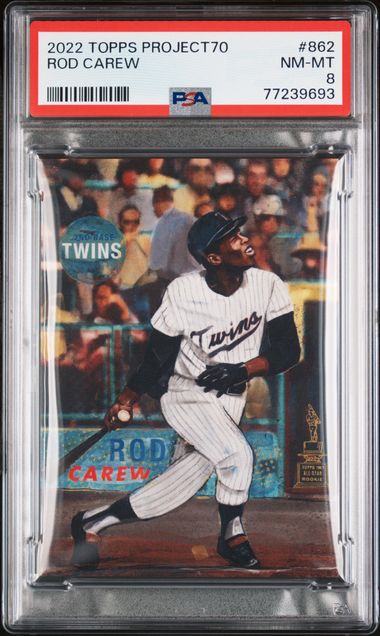 2022 Topps Project70 #862 Rod Carew – PSA NM-MT 8 on Goldin Auctions