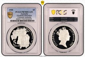 1995 $5 Elizabeth Macarthur Colonial Australia PR70DCAM