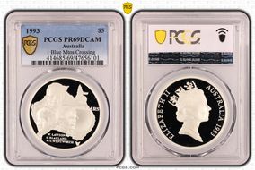 1993 $5 Blue Mtns Crossing PR69DCAM