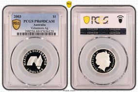 2003 $1 Volunteers Ag PR69DCAM