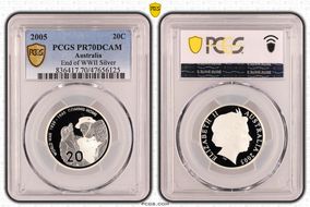 2005 20C End of WWII Silver PR70DCAM