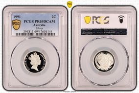 1991 2C Silver PR69DCAM