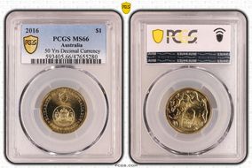 2016 $1 50 Yrs Decimal Currency MS66