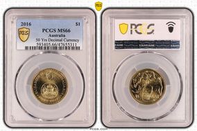2016 $1 50 Yrs Decimal Currency MS66