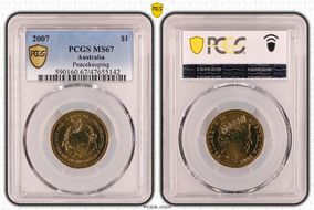 2007 $1 Peacekeeping MS67