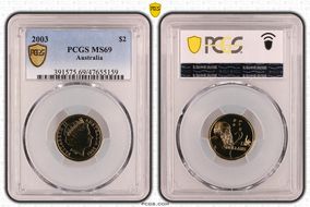2003 $2 MS69
