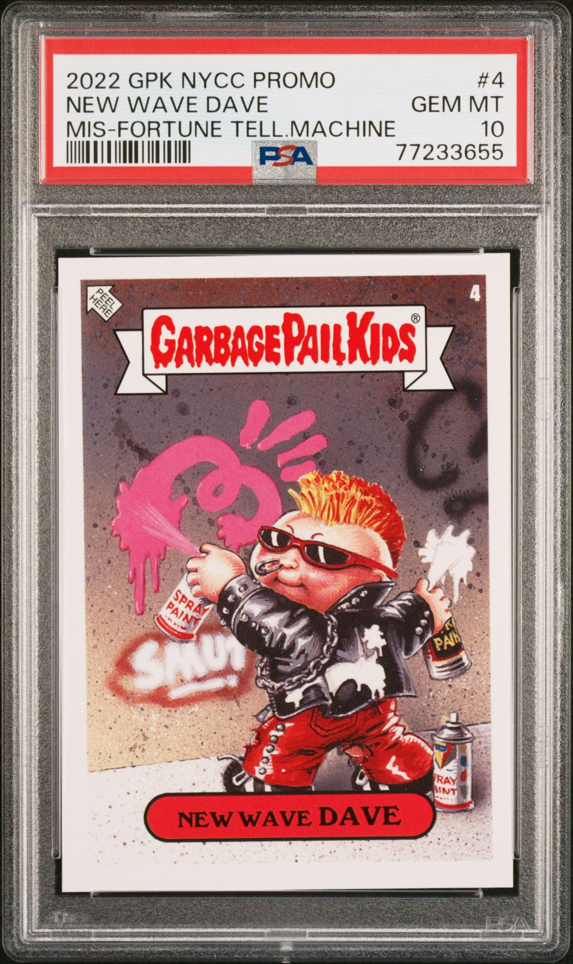 2022 Garbage Pail Kids GARBAGE PAIL KIDS NYCC PROMO Wave #4 New Wave Dave front