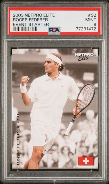 2003 Netpro Elite Event Starter S2 Roger Federer Rookie Card – PSA