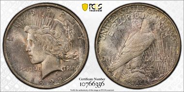 1922-D $1 MS65