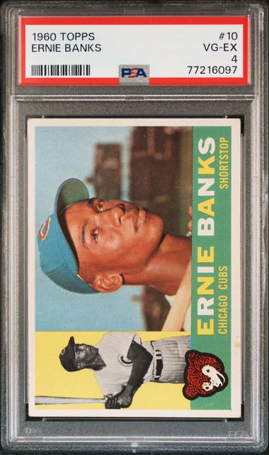 1954 Topps Ernie Banks Chicago Cubs Rookie Card #94 Beckett BVG 3 VG