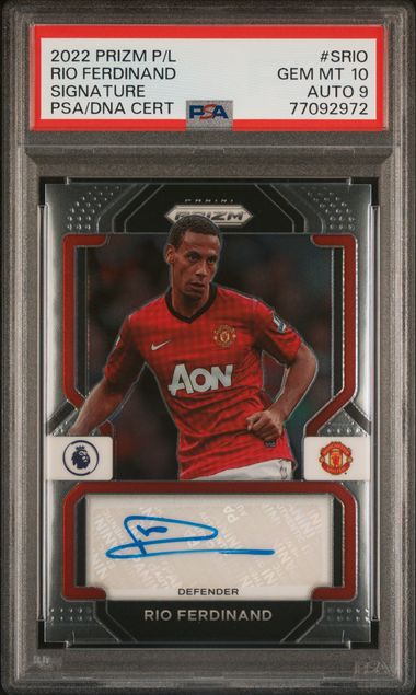 2022-23 Panini Prizm Premier League Signatures Srio Rio Ferdinand