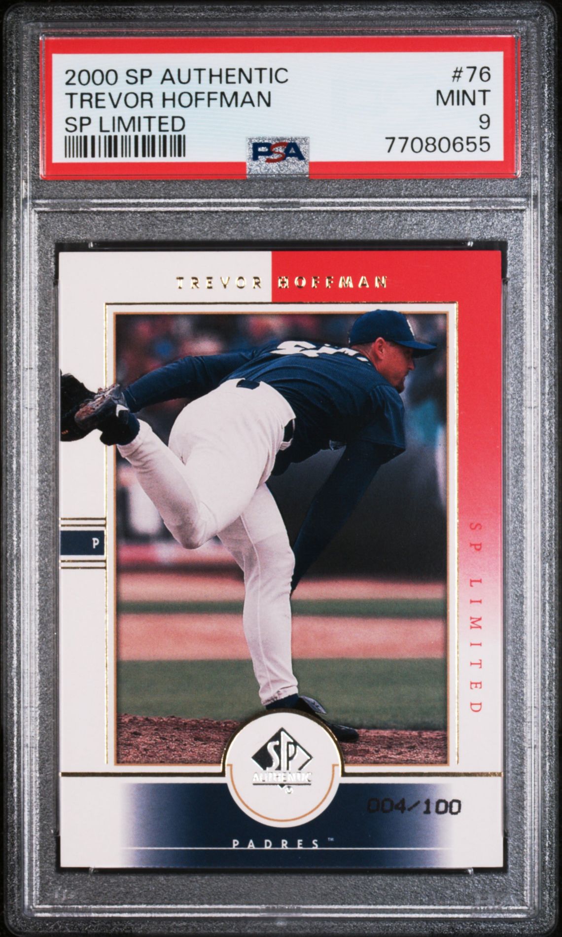 2000 Upper Deck SP Authentic #76 Trevor Hoffman front
