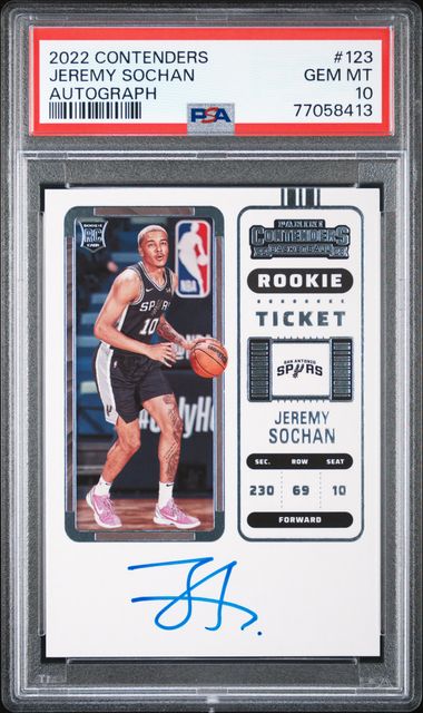 2022-23 Panini Contenders Rookie Ticket Autograph #123 Jeremy