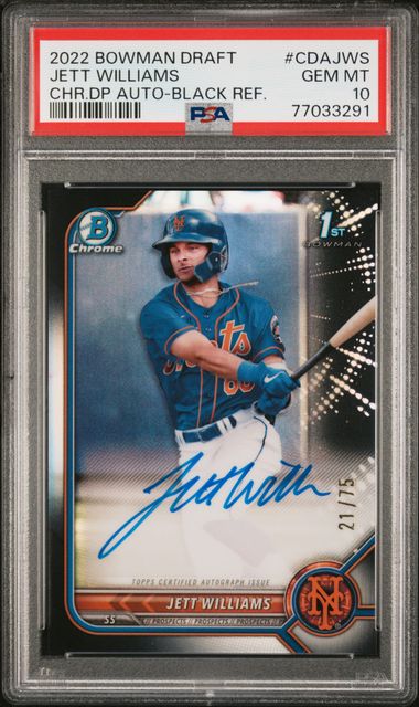 2022 Jordan Sprinkle Bowman Chrome Draft 1ST BOWMAN