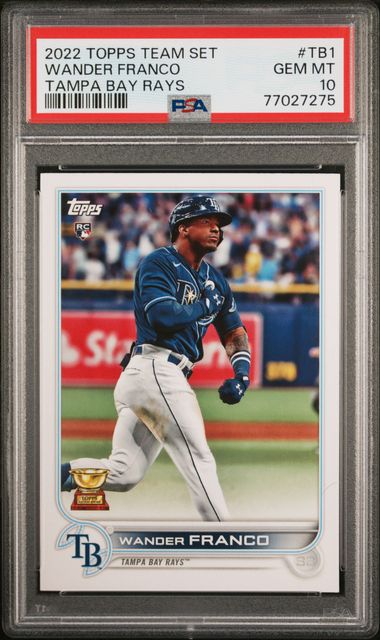 2022 Topps TOPPS TEAM SET TAMPA BAY RAYS #TB1 Wander Franco front