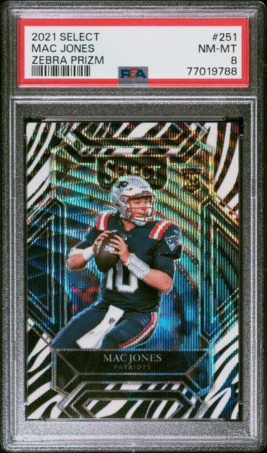 2021 Panini Prestige MAC JONES Rookie card #205 New England Patriots RC  Alabama