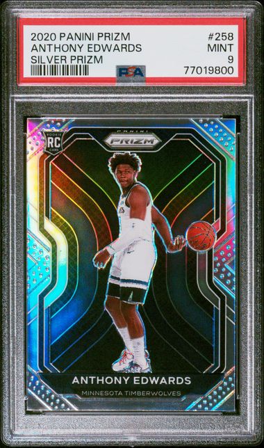 2020-21 Panini Prizm Silver Prizm #258 Anthony Edwards Rookie Card